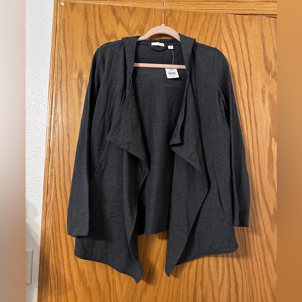 Pure Jill Hooded Open Front Cardigan - NWT - Size XS